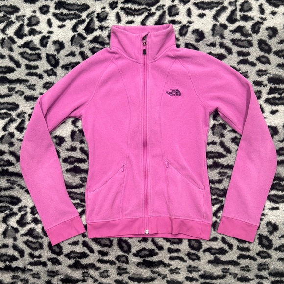 The North Face Jackets & Blazers - The North Face Magenta Full-Zip Fleece Jacket